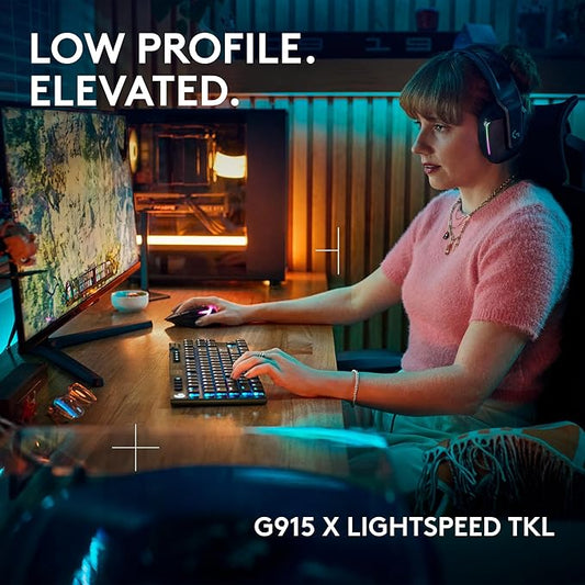 Logitech G915 X Lightspeed TKL Wireless Mechanical Gaming Keyboard, Double-Shot - Image 2