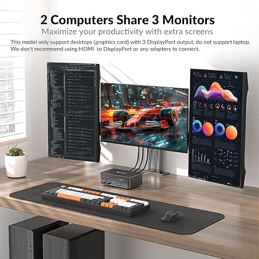 AV Access Docking Station Triple Monitor 8K@60Hz, - Image 2