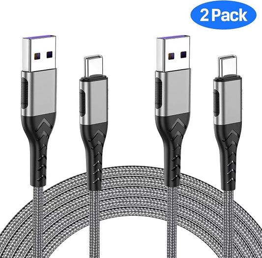 Durcord USB C Charger Cable, 3 Foot Type C Charger Premium Nylon Braided USB - Image 2