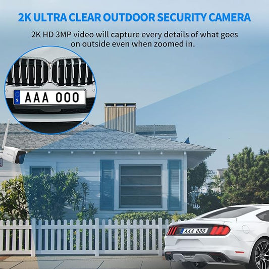 Septekon 4 Pack Outdoor Security Camera 2K,WiFi Cameras - Image 2