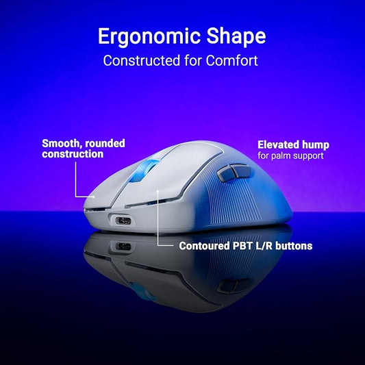 ASUS ROG Keris II Ace Wireless Gaming Mouse – Right-Handed Ergonomic, Tri-Mode - Image 2