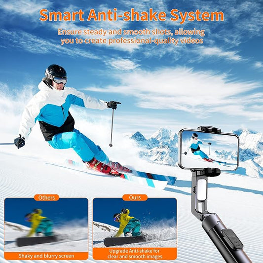 71" Tripod for iPhone with Light, Auto Face Tracking Selfie Stick Tripod - Image 2