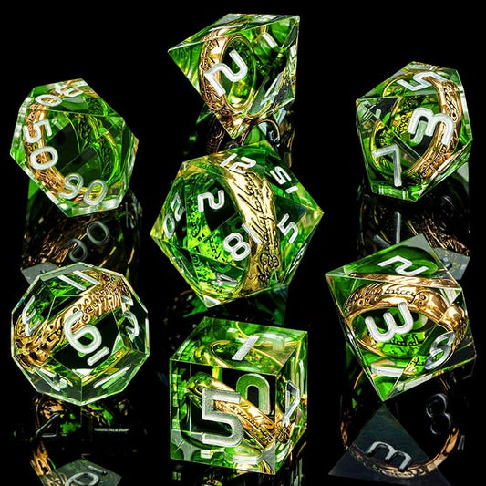 Magic Golden Ring DND Dice Set - Image 2