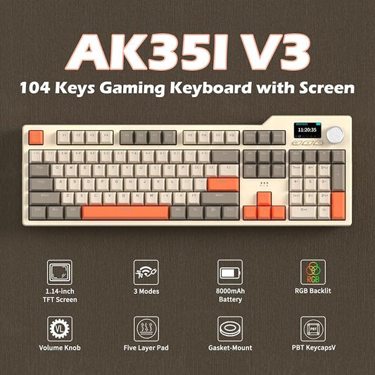 NACODEX AK35I V3 104 Keys RGB Gasket Mount Mechanical Keyboard | Amazing - Image 2