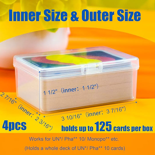 4 Pcs Playing Card Case, Works for 112 Standard UN* Cards And Other Same Or - Image 2