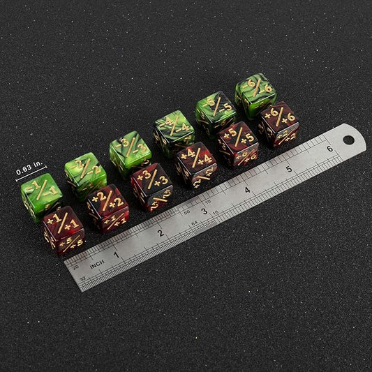 48 Pieces MTG Dice Counter Magic The Gathering Counters +1/+1 Dice Tokens Set - Image 2