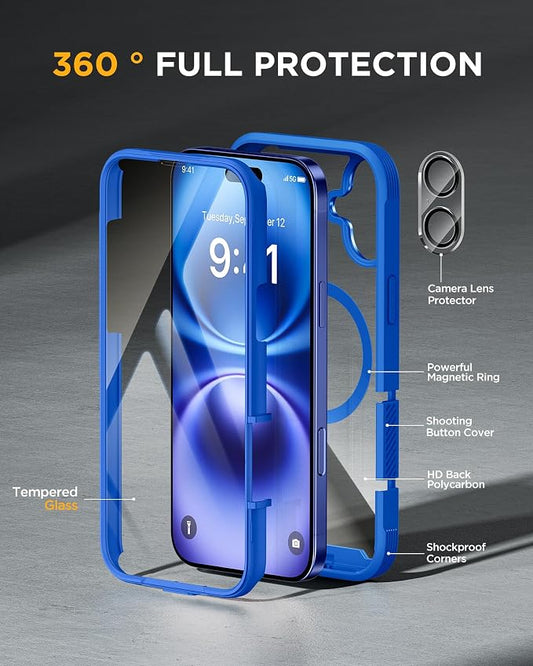 Miracase for iPhone 16 Case 6.1'', Full-Body Bumper Phone case - Image 2