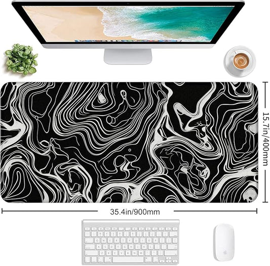 Minimalist Abstract Line XL Mouse Pad, Suitable - Image 2