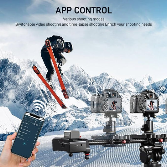 GVM Motorized Camera Slider, Support Video Mode, Time Lapse Photography - Image 2