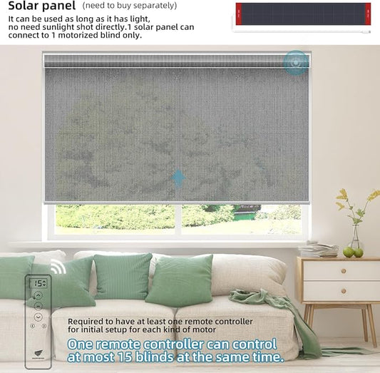 SmartWings Motorized Light Filtering Shades, Work - Image 2