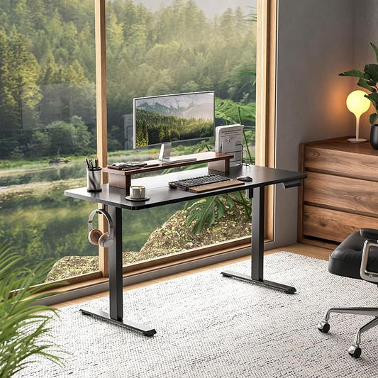 Veken 55 Inch Large Electric Standing Desk, Heights Adjustable, Sit to Stand Up - Image 2