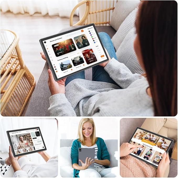 Android 15 Tablet with Keyboard, 16GB(8+8)RAM+256 Storage, 8000mAh Battery - Image 7