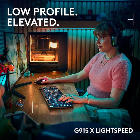 Logitech G915 X Lightspeed Wireless Mechanical Gaming Keyboard, Double-Shot PBT - Image 2