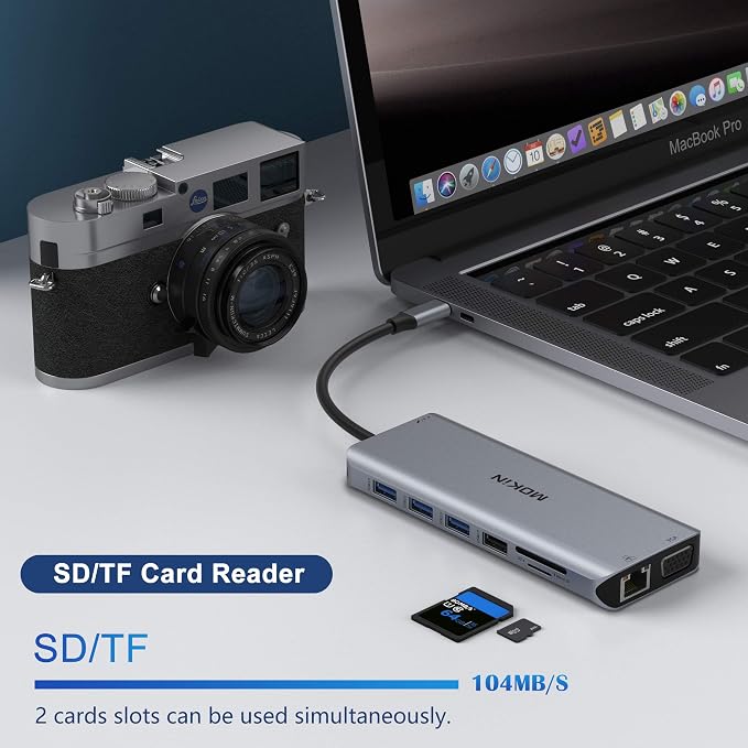 USB C Docking Station Dual Monitors 13 in 1 Triple Display USB C Hub - Image 8