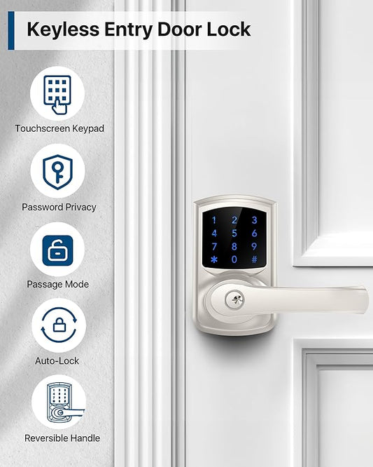 HIDALIFE Keyless Entry Door Lock, Keypad Door Lock - Image 2