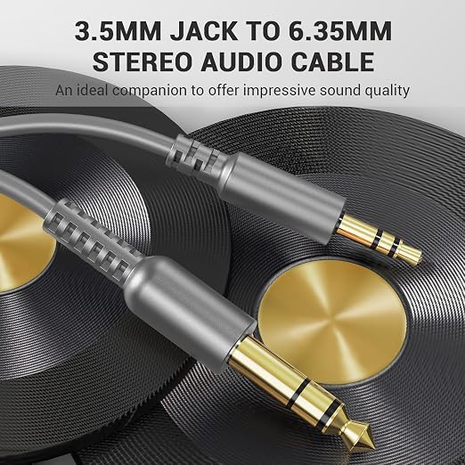 OneOdio 6.35mm to 3.5mm 6.6-9.8FT Stereo Adapter Cable Compatible - Image 8