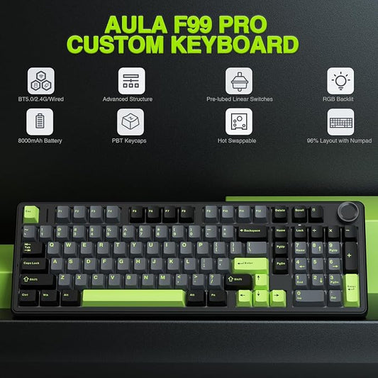 AULA F99 Pro Wireless Mechanical Keyboard - Image 2