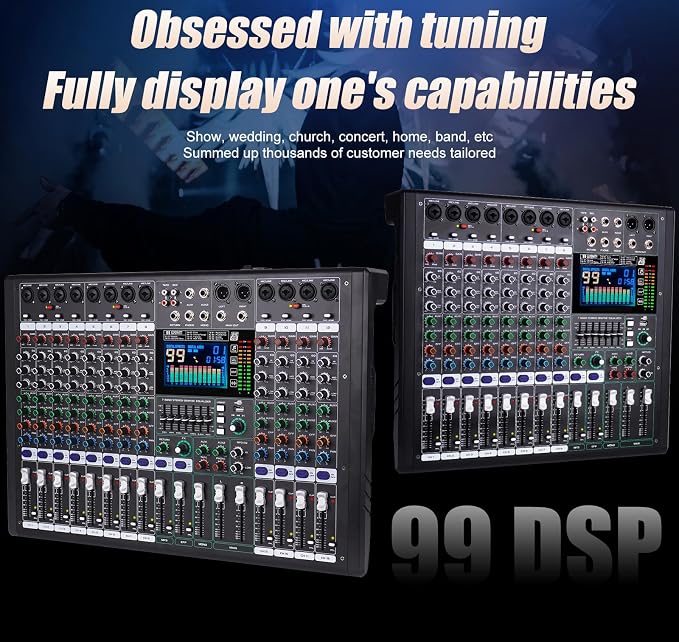 GF8 Pro Multi-Function 8-Channel Bluetooth DJ Sound Console - Image 9