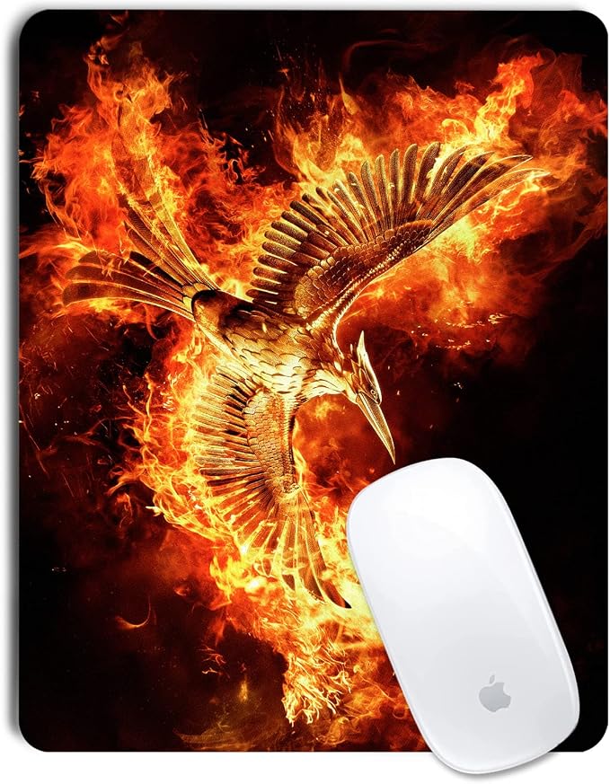 Cool Phoenix Mouse Pad Personalized Design, Non-Slip Surface, Rubber Base - Image 8