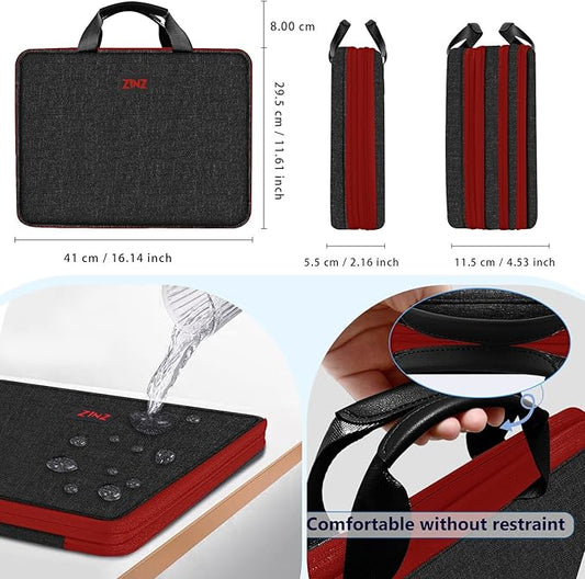 ZINZ Slim Expandable Laptop Case 15.6 Inch Sleeve Upgraded Protective Durable - Image 2