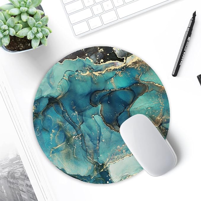 ITNRSIIET Round Mouse Pad with Stitched Edge Premium-Textured Waterproof - Image 7