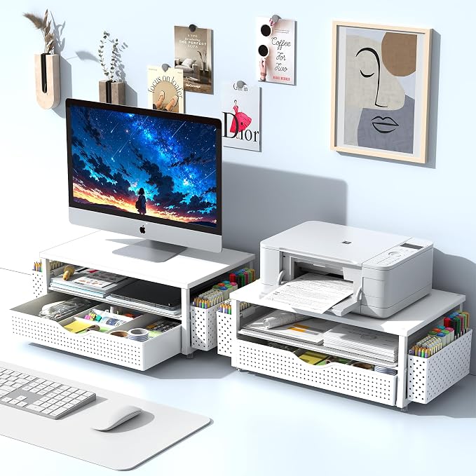 Desk Organizer and Accessories, Computer Monitor Stand Riser - Image 7