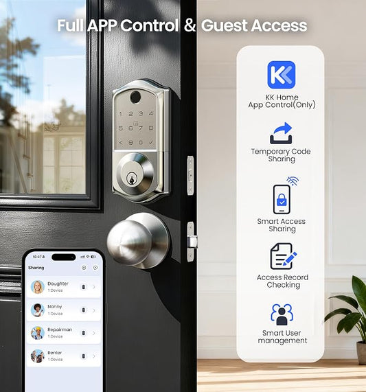 Veise VE017-K Fingerprint Smart Lock - Image 2