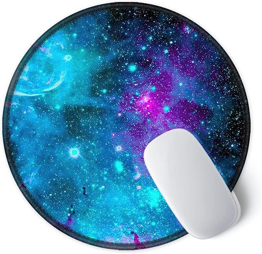 ITNRSIIET Round Mouse Pad with Stitched Edge Premium-Textured Waterproof - Image 2