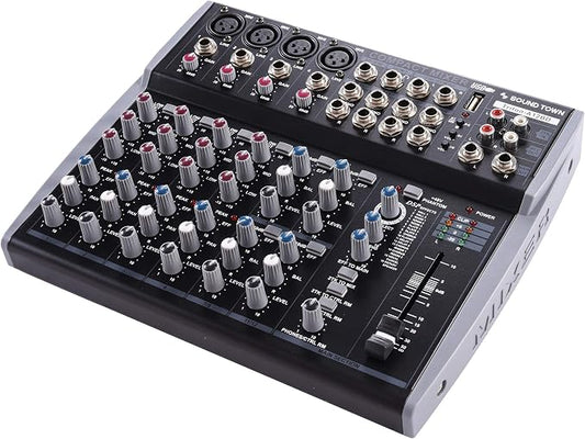 Sound Town Professional 12-Channel Audio Mixer - Image 2