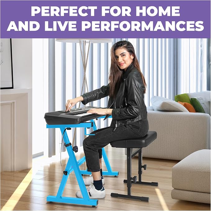 Liquid Stands Portable Heavy Duty Digital Piano Stand & Bench Set - Image 6
