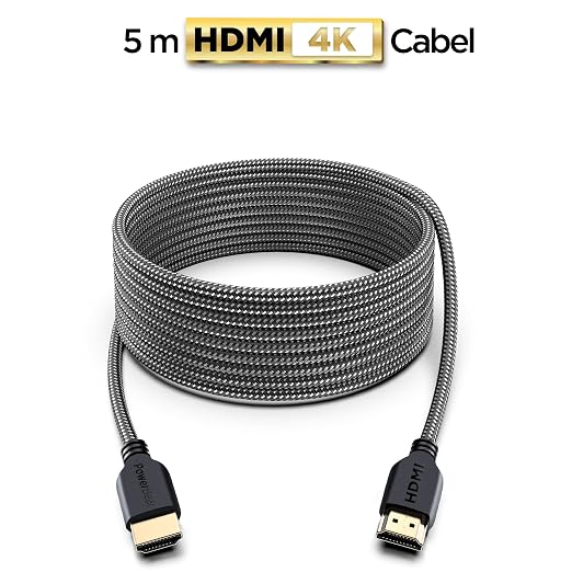 PowerBear 4K HDMI Cable 15 ft | High Speed Hdmi Cables, Braided Nylon & Gold - Image 2