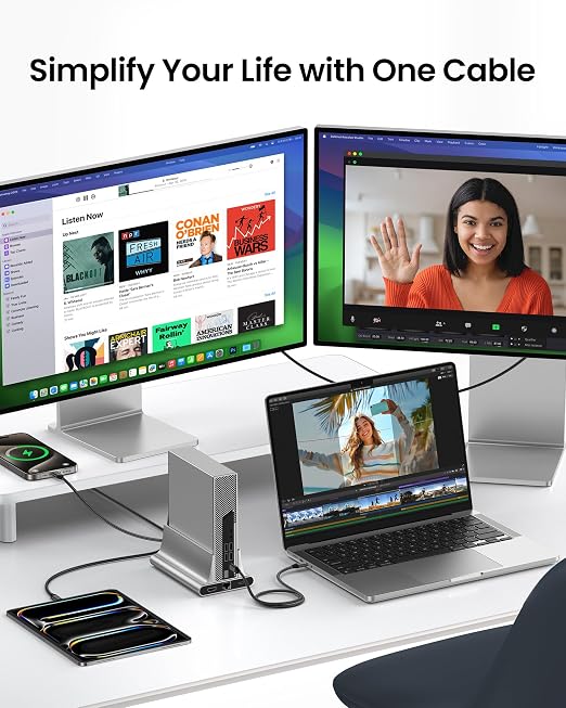 Silkland USB 4 Cable for Thunderbolt 4 Cable 3.3FT, 40Gbps Data Sync, 8K/5K USB - Image 8