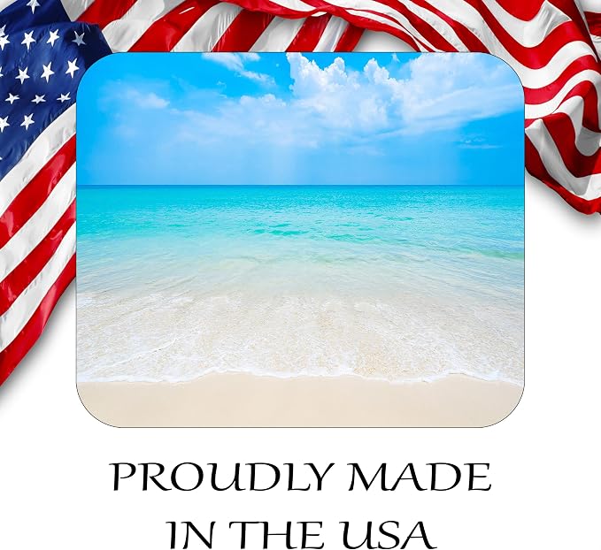 Coastal Shoreline Waves Sandy Beach Theme Mouse Pad Mat Mousepad - Image 5