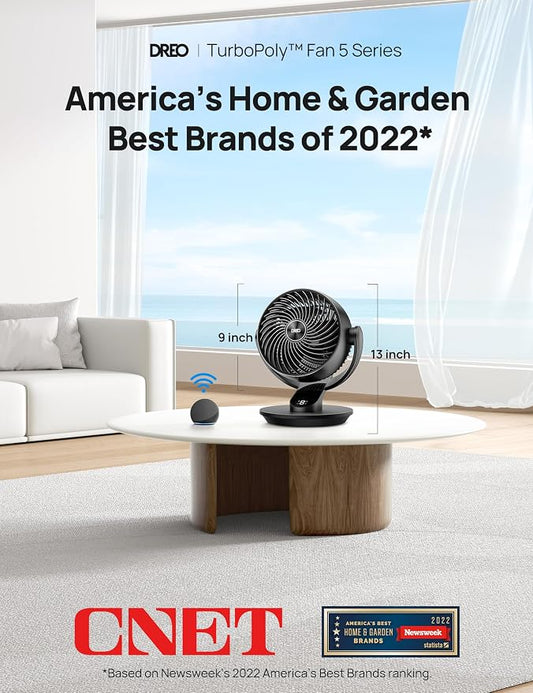 Dreo Smart Fan for Bedroom, 120° Vertical and 90° Oscillating Fan - Image 2