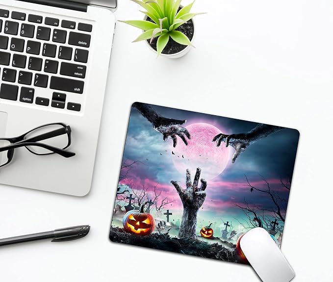 Horror Halloween Mouse Pad, Scary Night Mousepad - Image 5