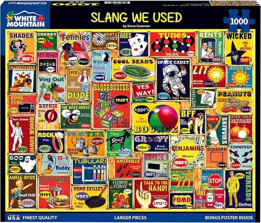 White Mountain Slang We Used Jigsaw Puzzles 1000 Pieces - Image 2