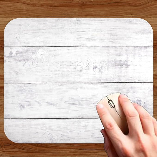 White Wood Decorative Colorful Mouse Pad Mat Mousepad - Image 2