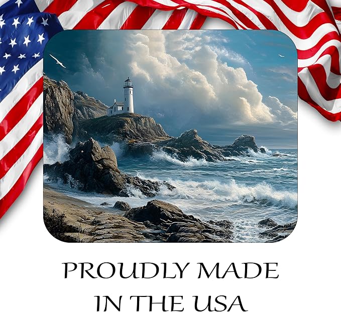 Coastal Shoreline Waves Sandy Beach Theme Mouse Pad Mat Mousepad - Image 5