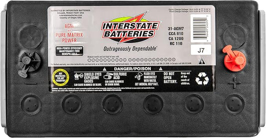 Interstate Batteries Heavy Duty Marine Deep Cycle Battery 12V 100Ah 925CCA Pure - Image 2