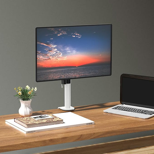 WALI Single Monitor Mount for 1 Computer Screen up to 32 inch, Fully Adjustable - Image 2