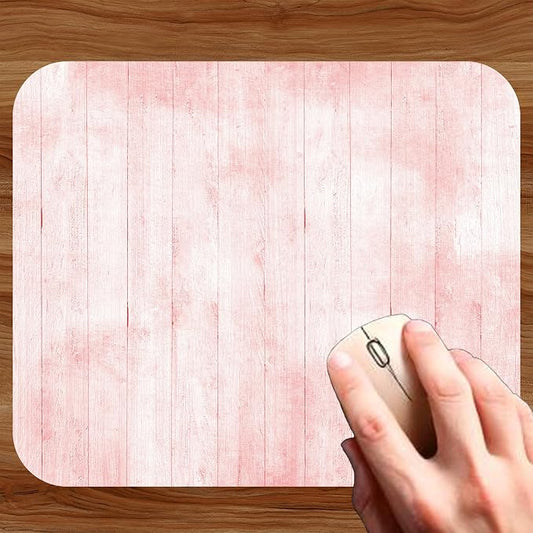 Pink Wood Decorative Colorful Mouse Pad Mat Mousepad - Image 2