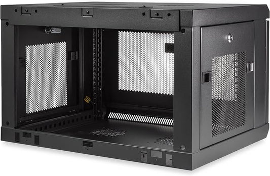 StarTech.com 2-Post 6U Wall Mount Network Cabinet w/ 1U Shelf, Ships Fully - Image 2