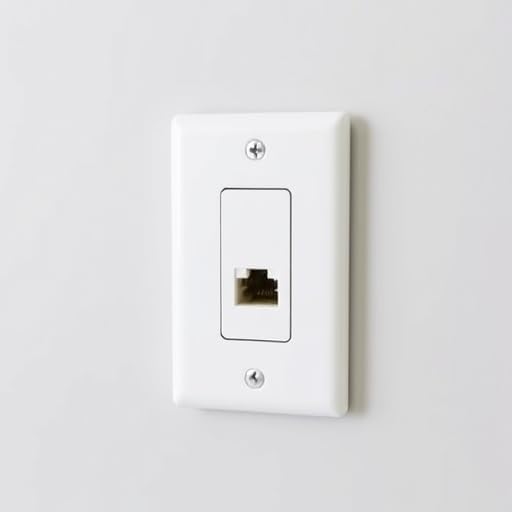 1 Port Keystone Wall Plate, Single Gang White Jack Insert - Image 3