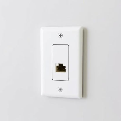 1 Port Keystone Wall Plate, Single Gang White Jack Insert - Image 3