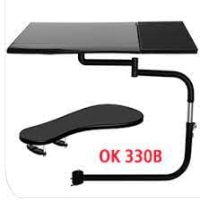 Ergonomic Laptop Keyboard Mouse Chair Stand Mount Holder Installed to Chair - Image 3
