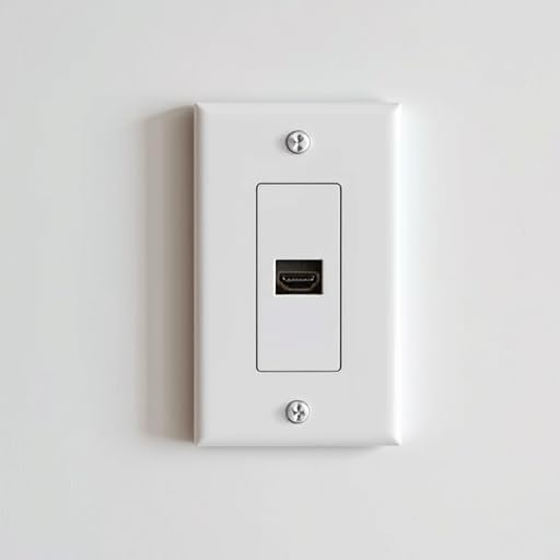 1 Port Keystone Wall Plate, Single Gang White Jack Insert - Image 4