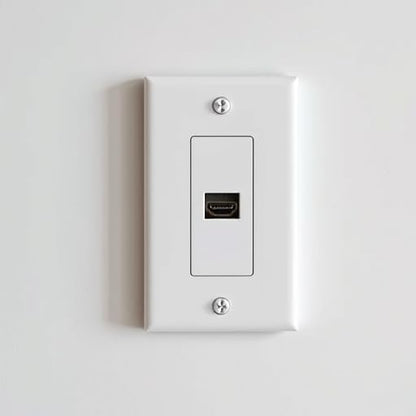 1 Port Keystone Wall Plate, Single Gang White Jack Insert - Image 4