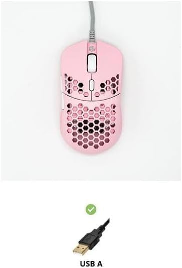 Gwolves Hati HTS Lightweight Honeycomb Wired Gaming Mouse, 3389 Sensor - Image 3