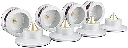 Tertullus 4 Pcs Aluminum Speaker Spike+Speaker Isolation Feet Top Pad Turntable - Image 7