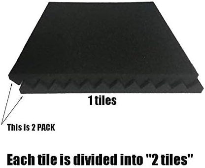 96 Pack Black/purple 12 "X 12 "X1" Acoustic Panels Studio Soundproofing Foam - Image 6